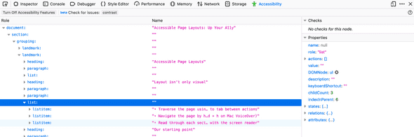 Firefox Accessibility Tree Example